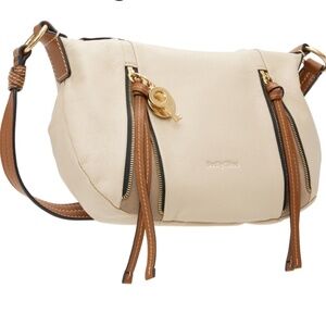 See by Chloé Beige Indra Moon Bag